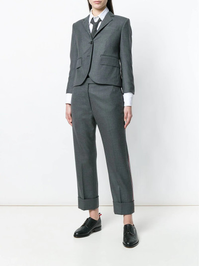 Thom Browne Center-back Stripe Sport Coat In Solid Wool Twill outlook