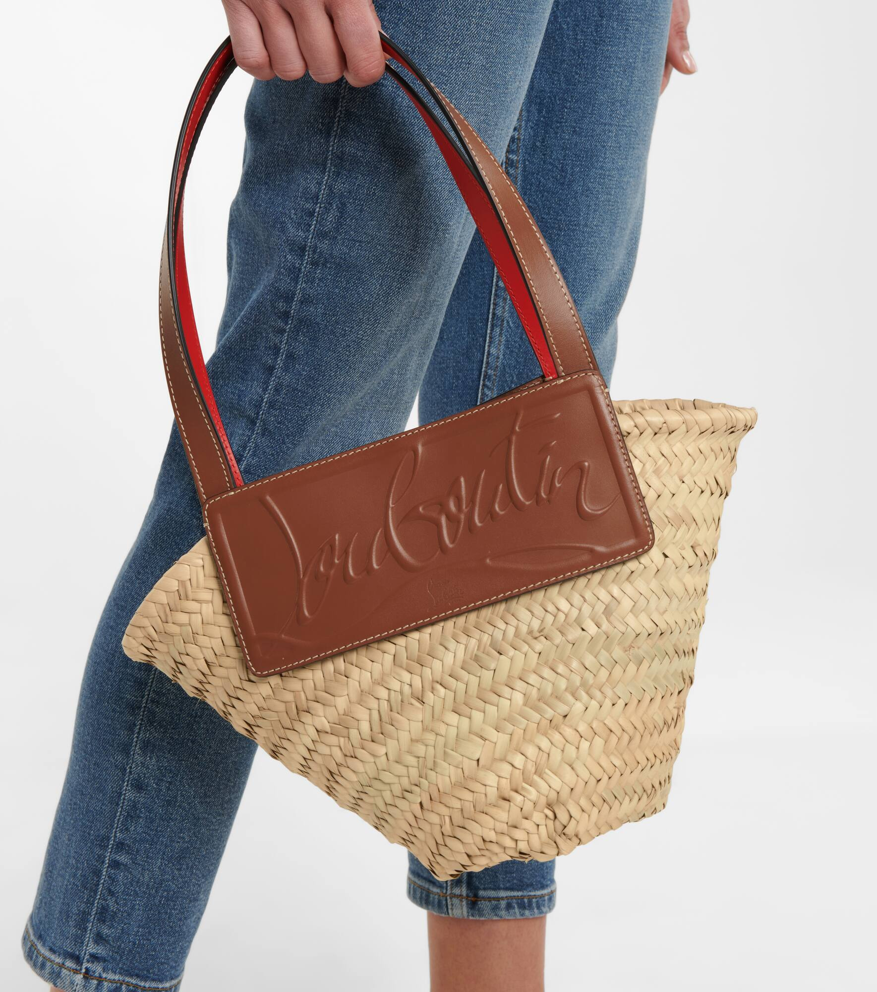 Loubishore Small raffia tote - 2
