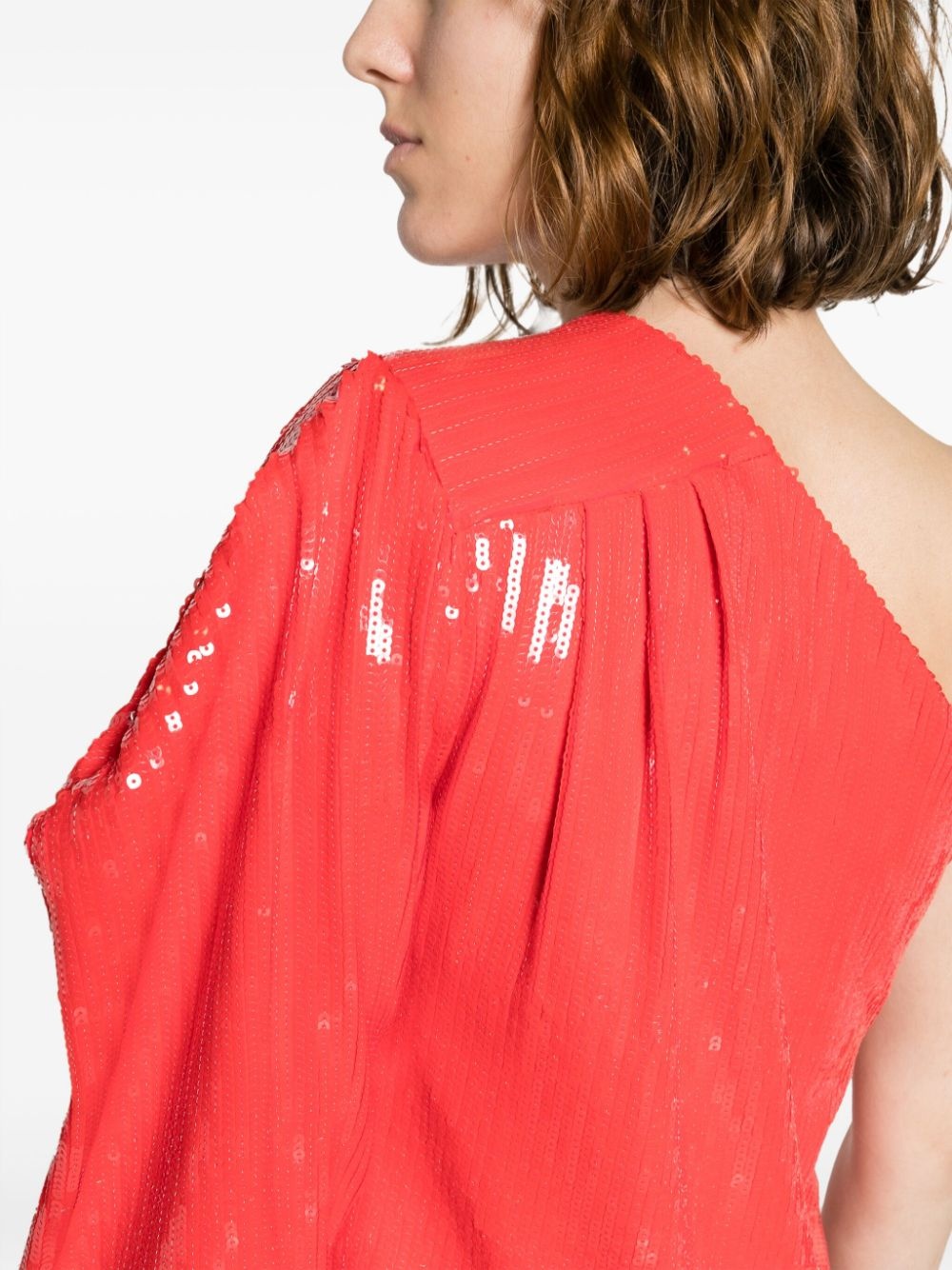 Roely sequin-embellished one-shoulder dress - 5