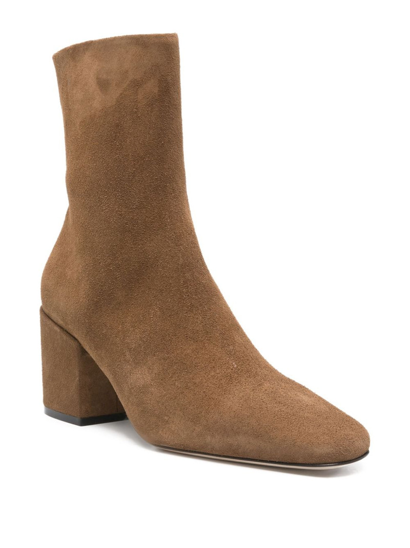 DEAR FRANCES 75mm Alma suede leather boot outlook