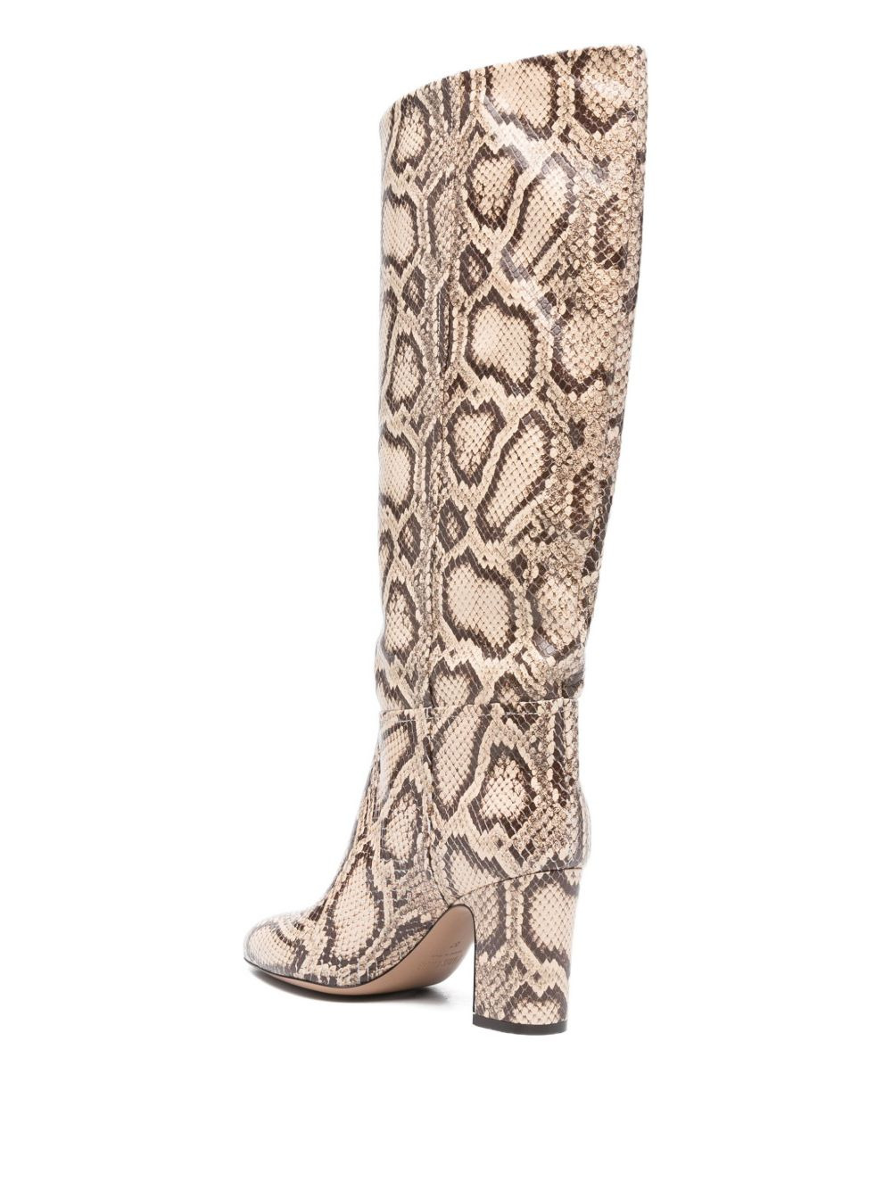 80MM python print calf leather boots - 3