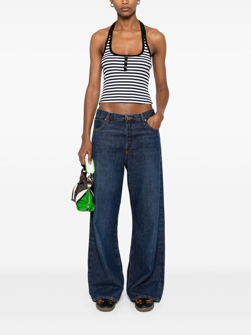 Frankies Bikinis striped top outlook