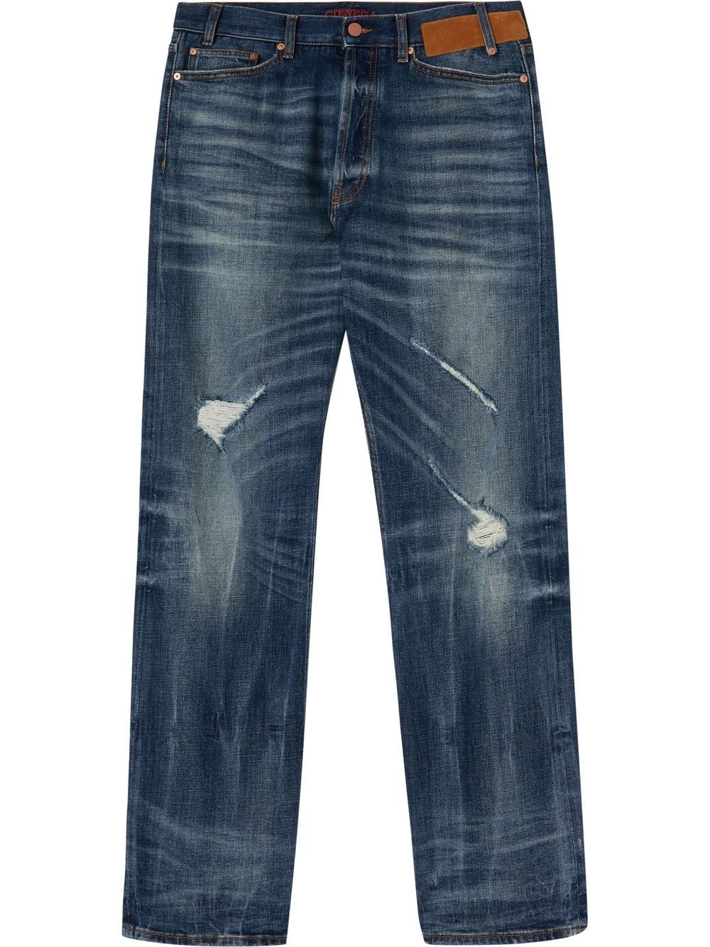 distressed-effect denim jeans - 2