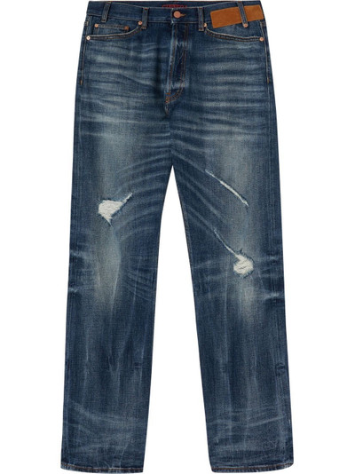 Palm Angels distressed-effect denim jeans outlook