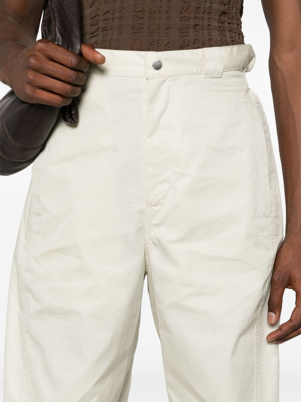 3D mid-rise tapered trousers - 5