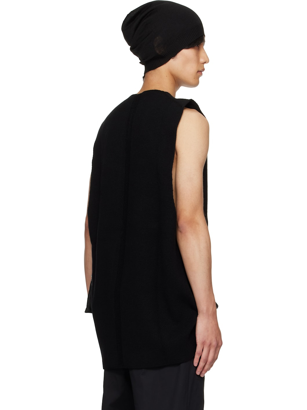 Black Concordians V Tank Sweater Vest - 3