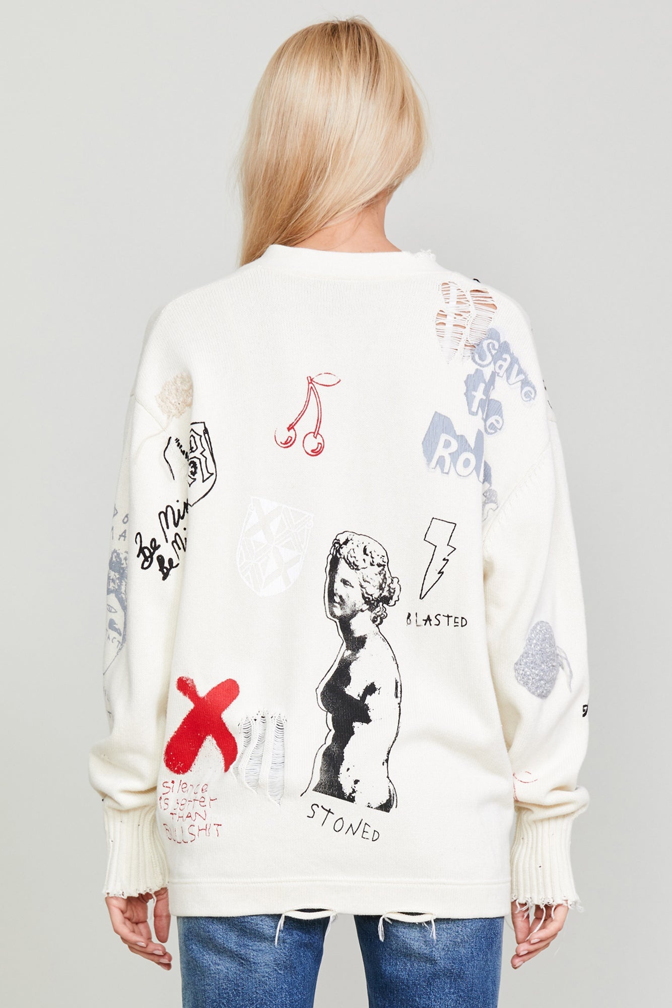 LETTERMAN CARDIGAN - ECRU - 6