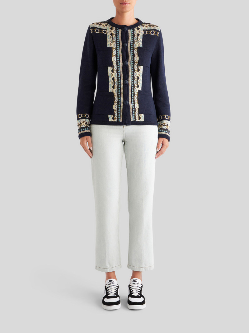 Etro GEOMETRIC PATTERN SILK JERSEY JACKET outlook