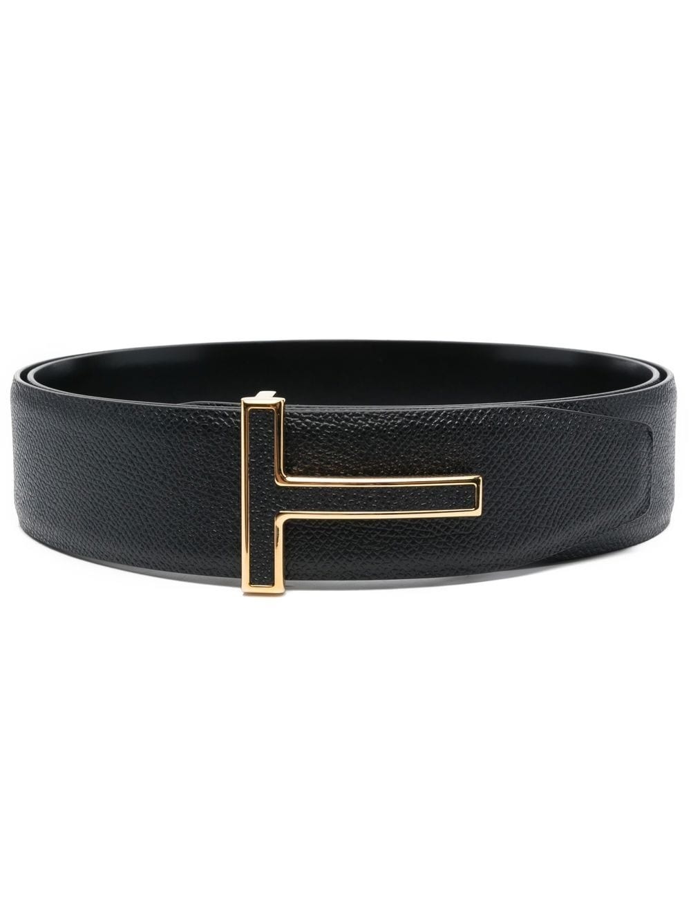 T-buckle leather belt - 1