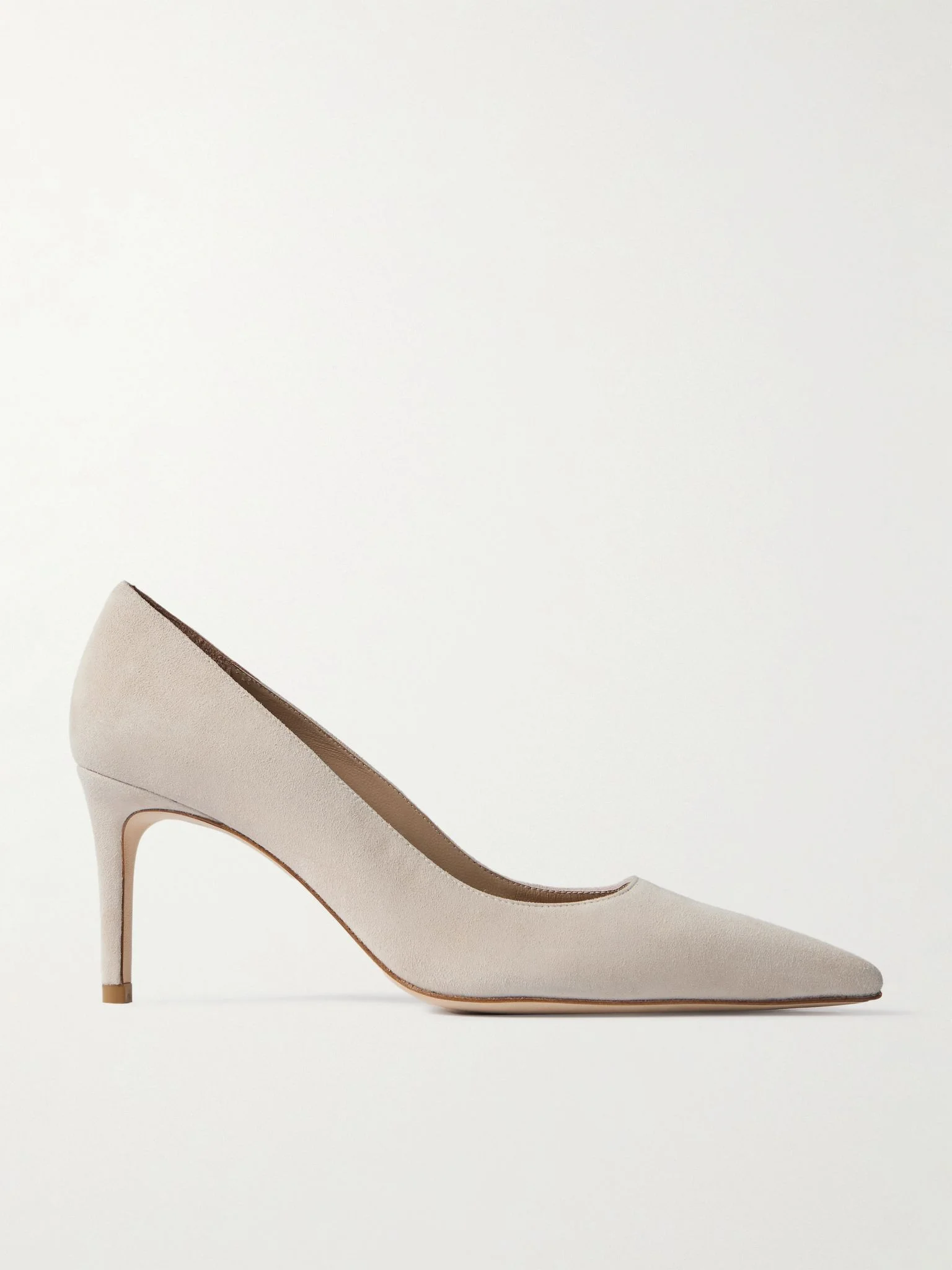 Stuart Power suede pumps Stone - 1