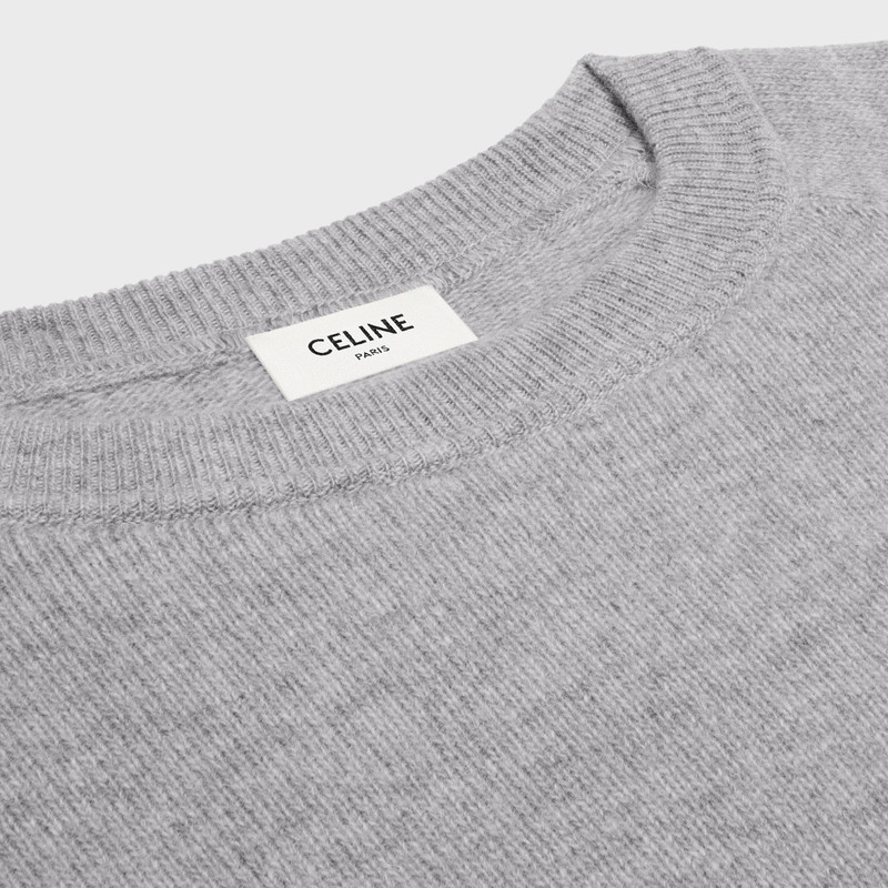 triomphe crew neck sweater in wool and cashmere 3