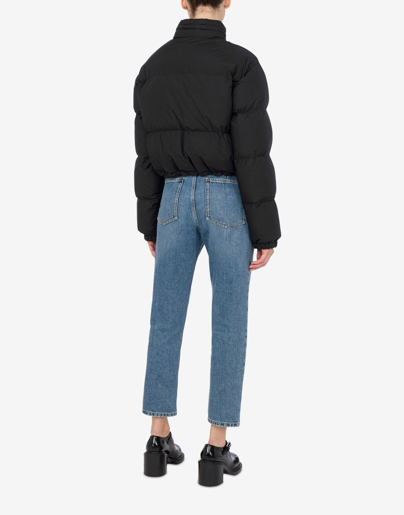 Moschino LIGHTWEIGHT NYLON DOWN JACKET LAUREL CROWN LOGO outlook
