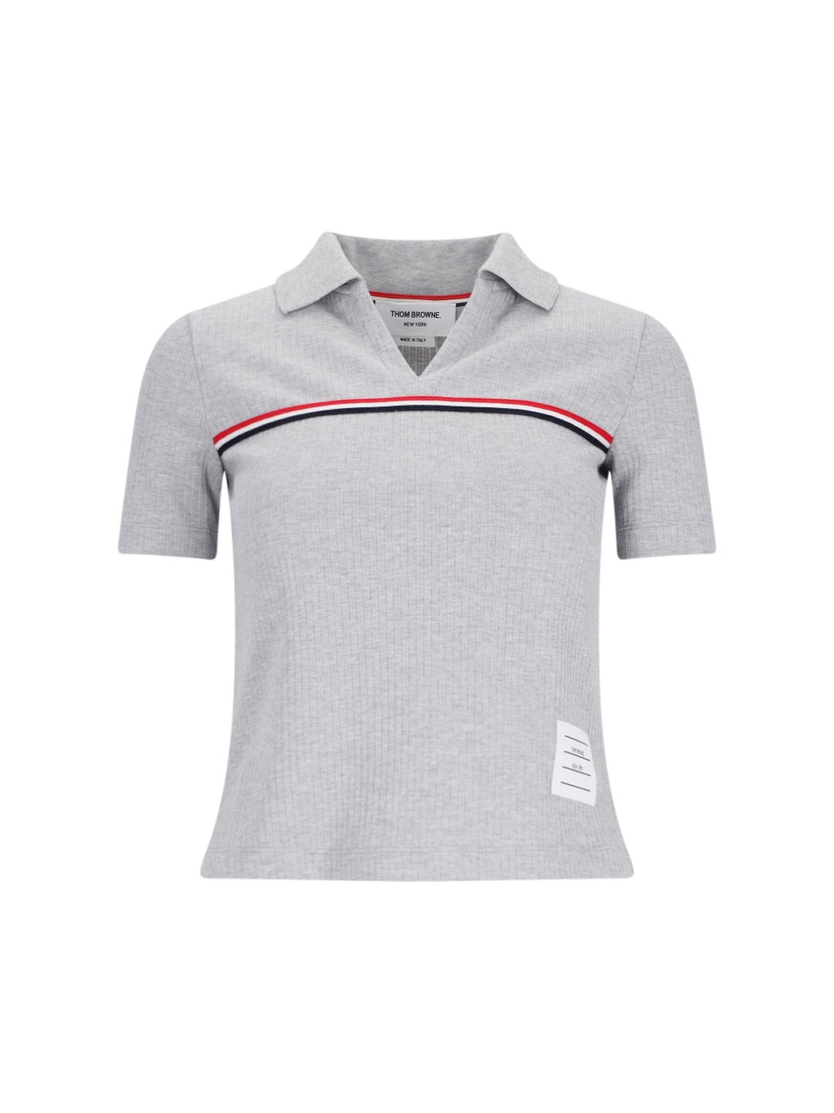 'THREE STRIPES' KNIT POLO SHIRT - 1