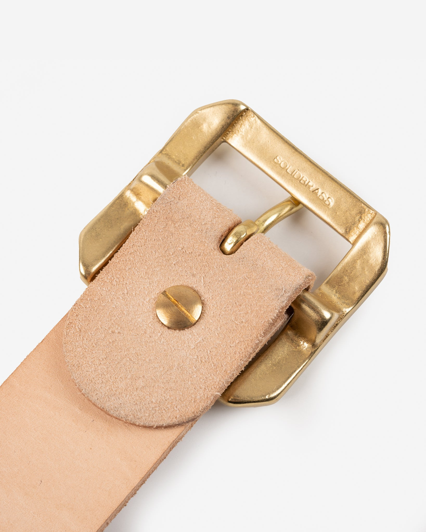 OGL-BELT-RO-SPGAR-NAT OGL Single Prong Garrison Buckle Leather Belt - Rough Out Natural - 3
