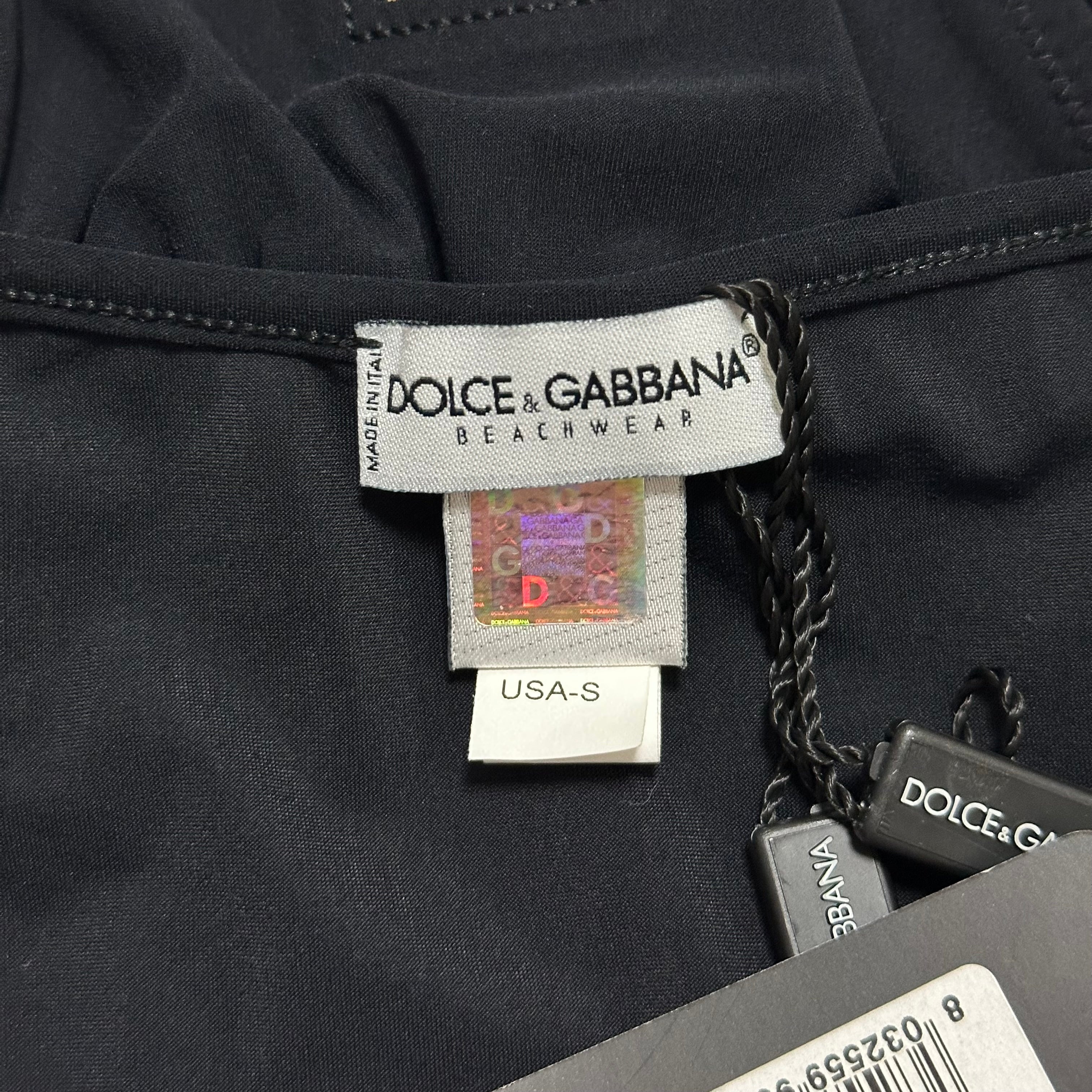 DOLCE&GABBANA Mesh DG Logo Triangle String Bikini - 6