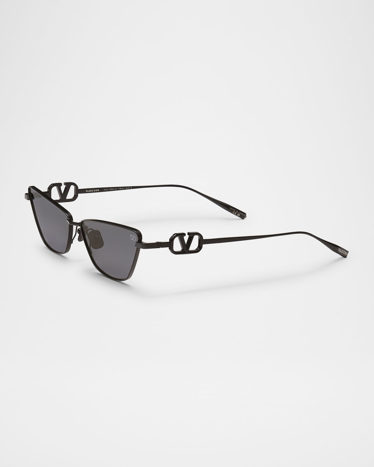 V-Logo Titanium Cat-Eye Sunglasses - 3