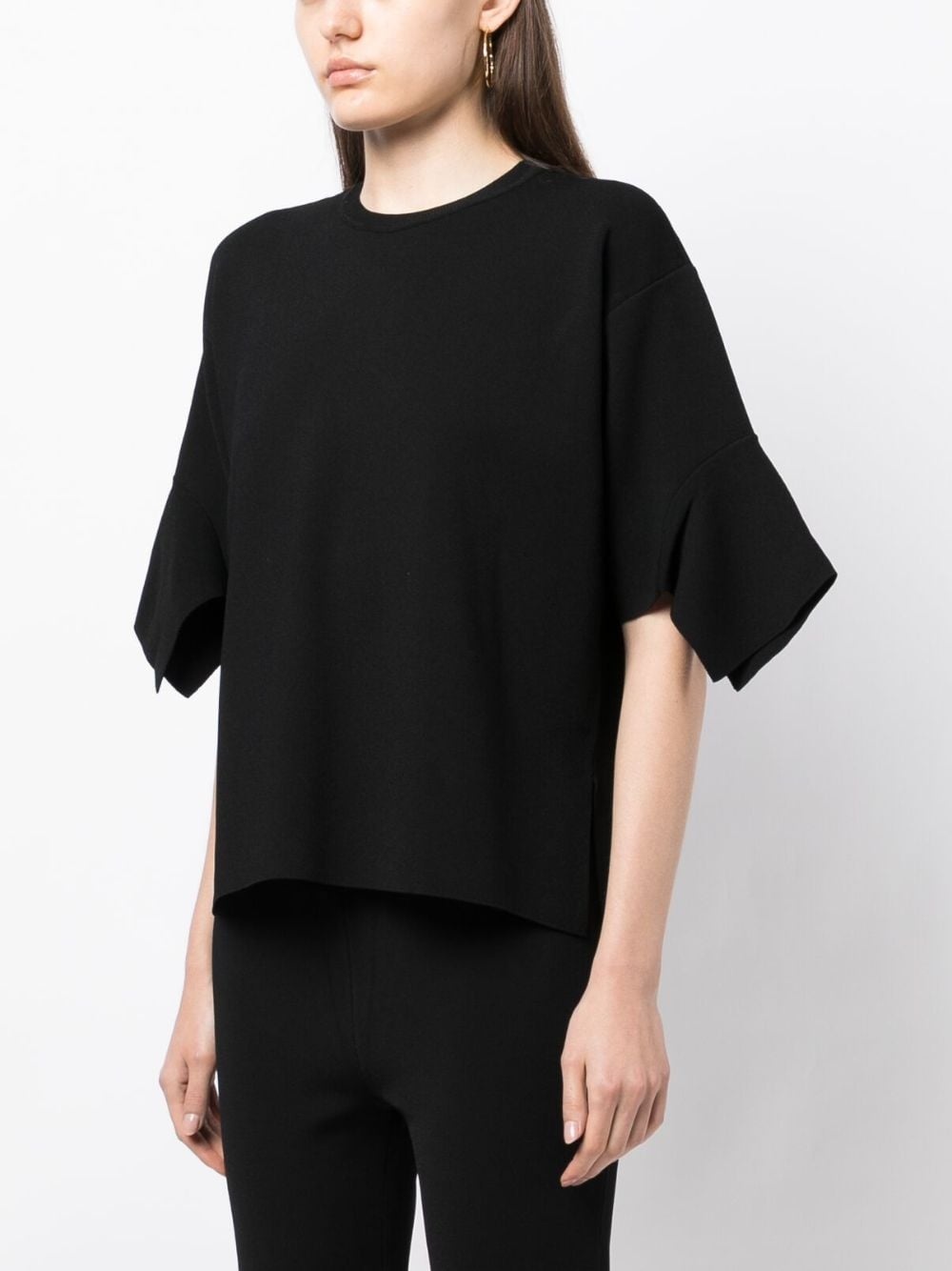 asymmetric short-sleeved T-shirt - 3