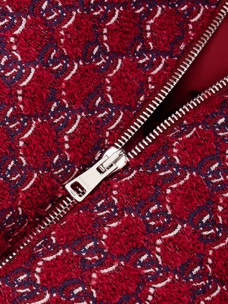 Shearling-trimmed jacquard-knit wool-blend bouclé jacket 4