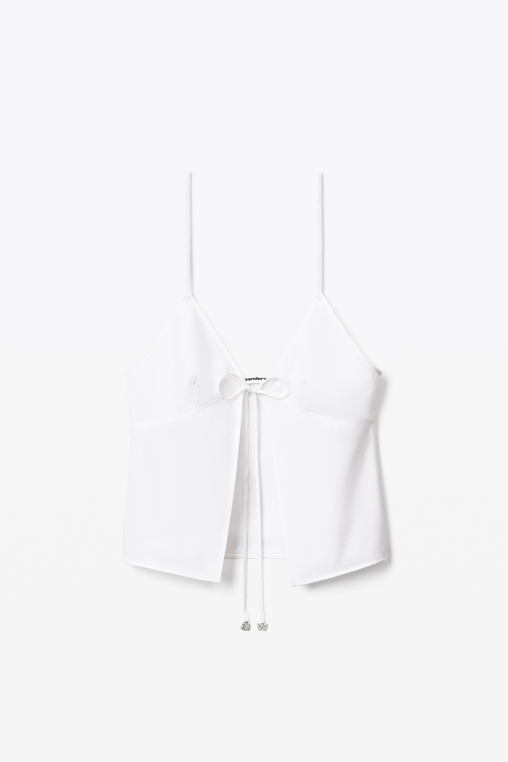 BUTTERFLY CAMI TIE TOP IN COMPACT COTTON - 1