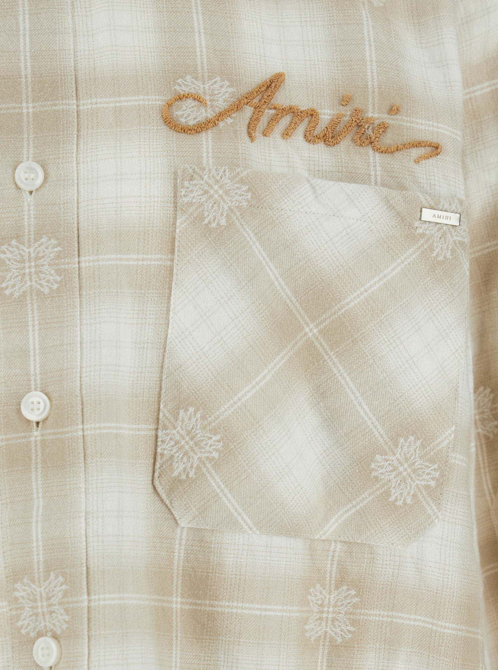 Amiri Men Bleach Bandana Patch Flannel - 3