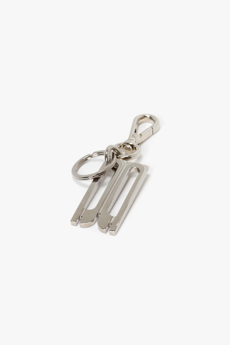 Victoria Beckham B Charm Keyring In Silver outlook
