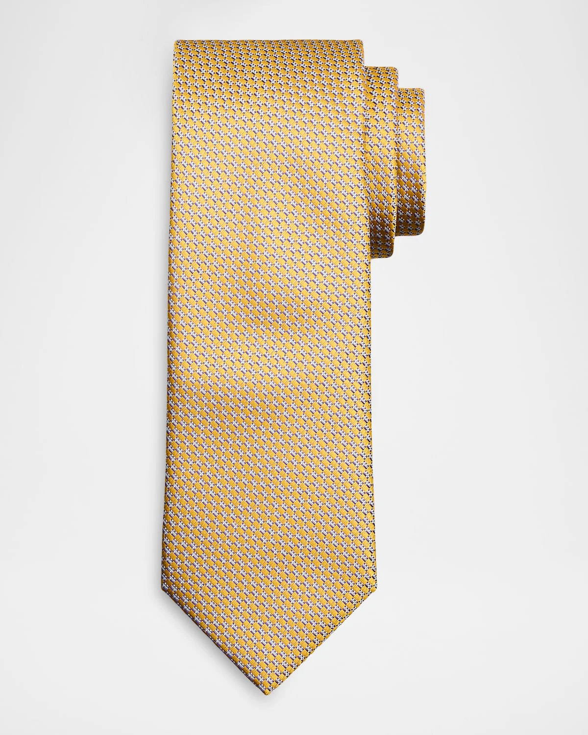 Men & apos;s Geometric-Woven Jacquard Silk Tie - 1