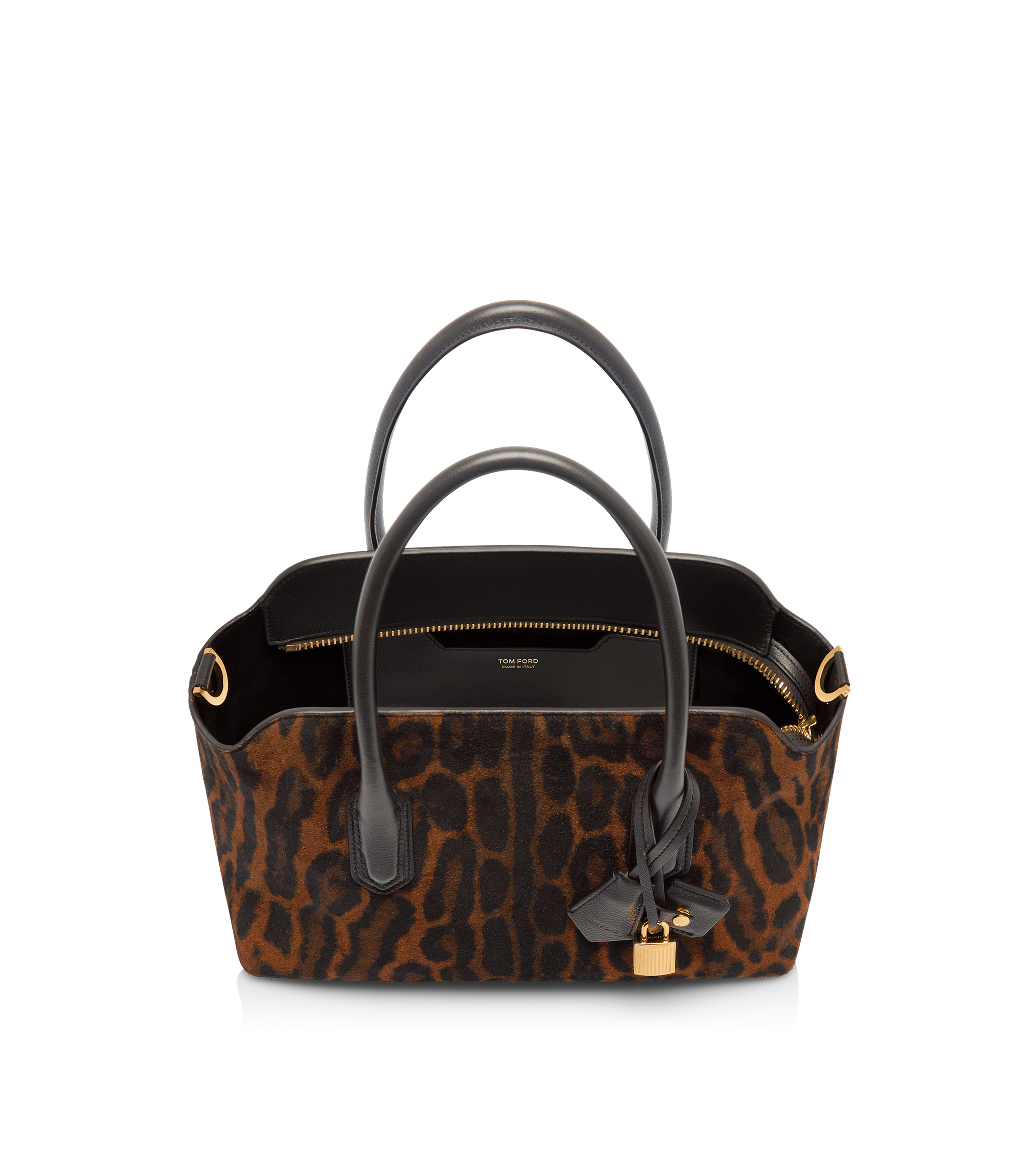 OCELOT-PRINT SUEDE ALEXANDER MEDIUM TOP HANDLE - 4