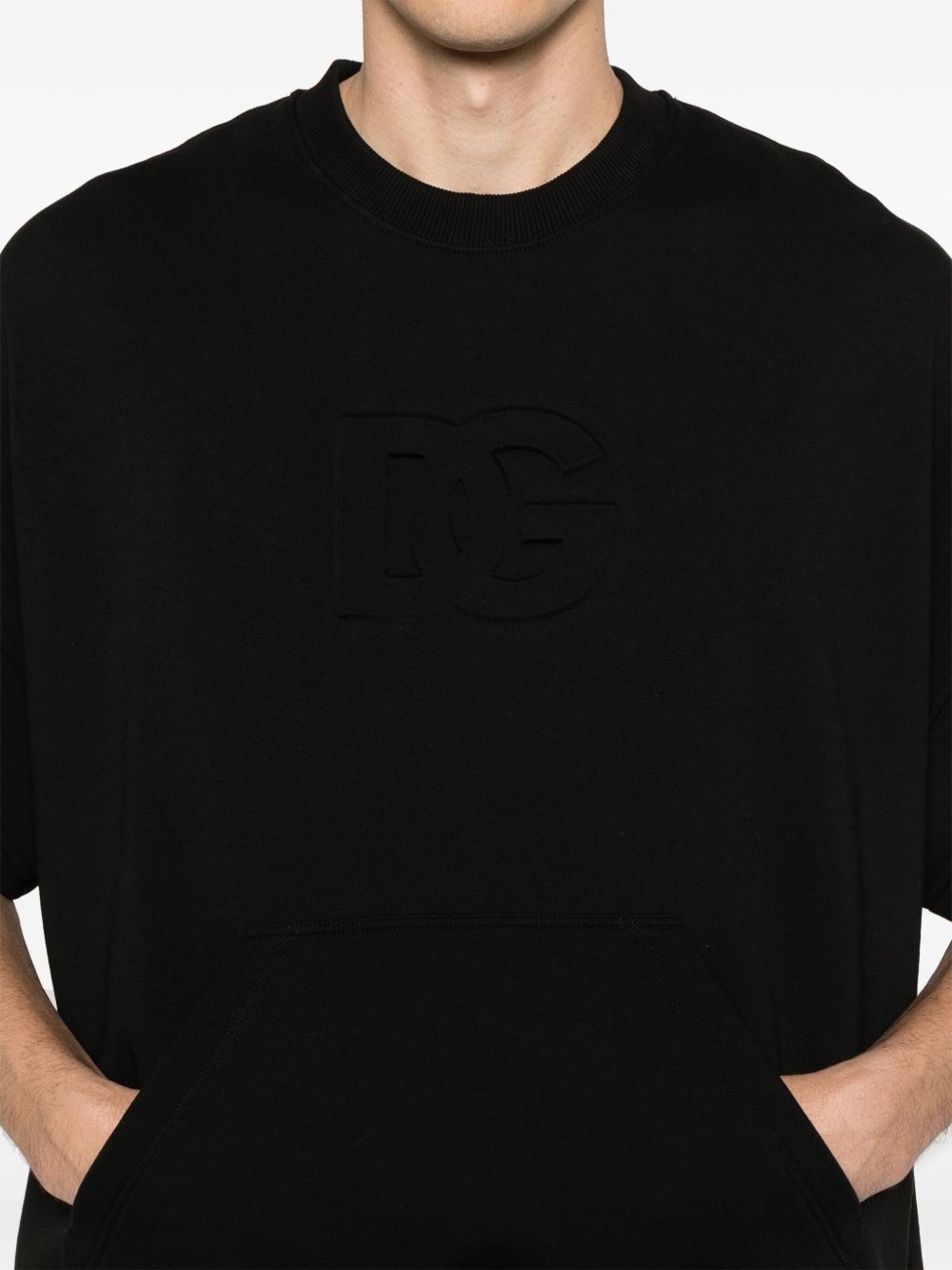 logo-embossed sweatshirt - 5