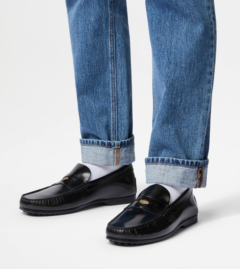LOAFERS IN LEATHER - BLACK 7