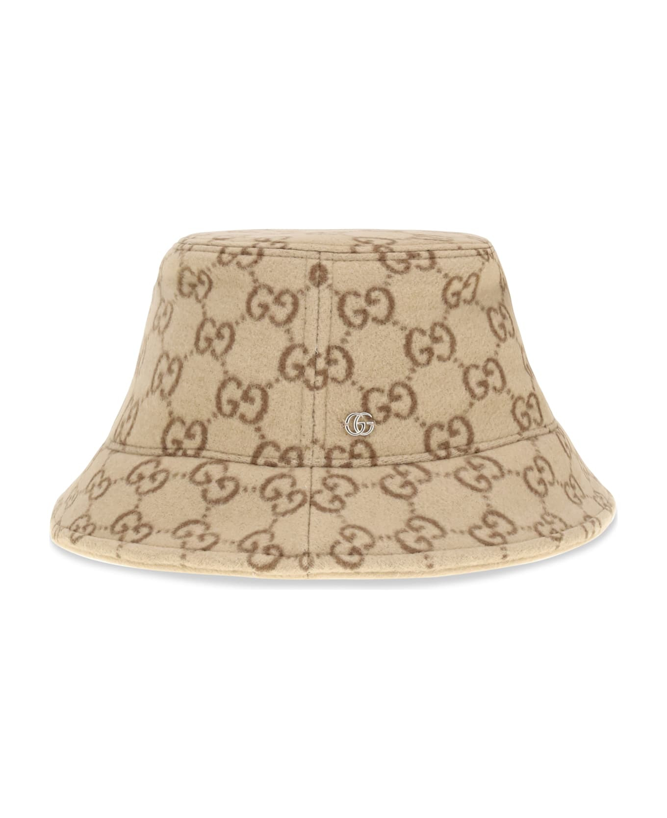 Gg Jacquard Wool Bucket Hat - 1