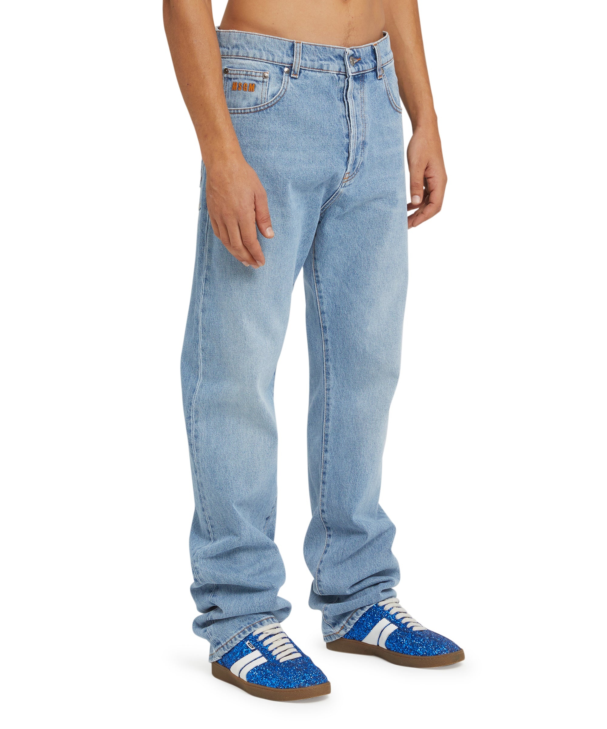 Light wash Denim Jeans - 4
