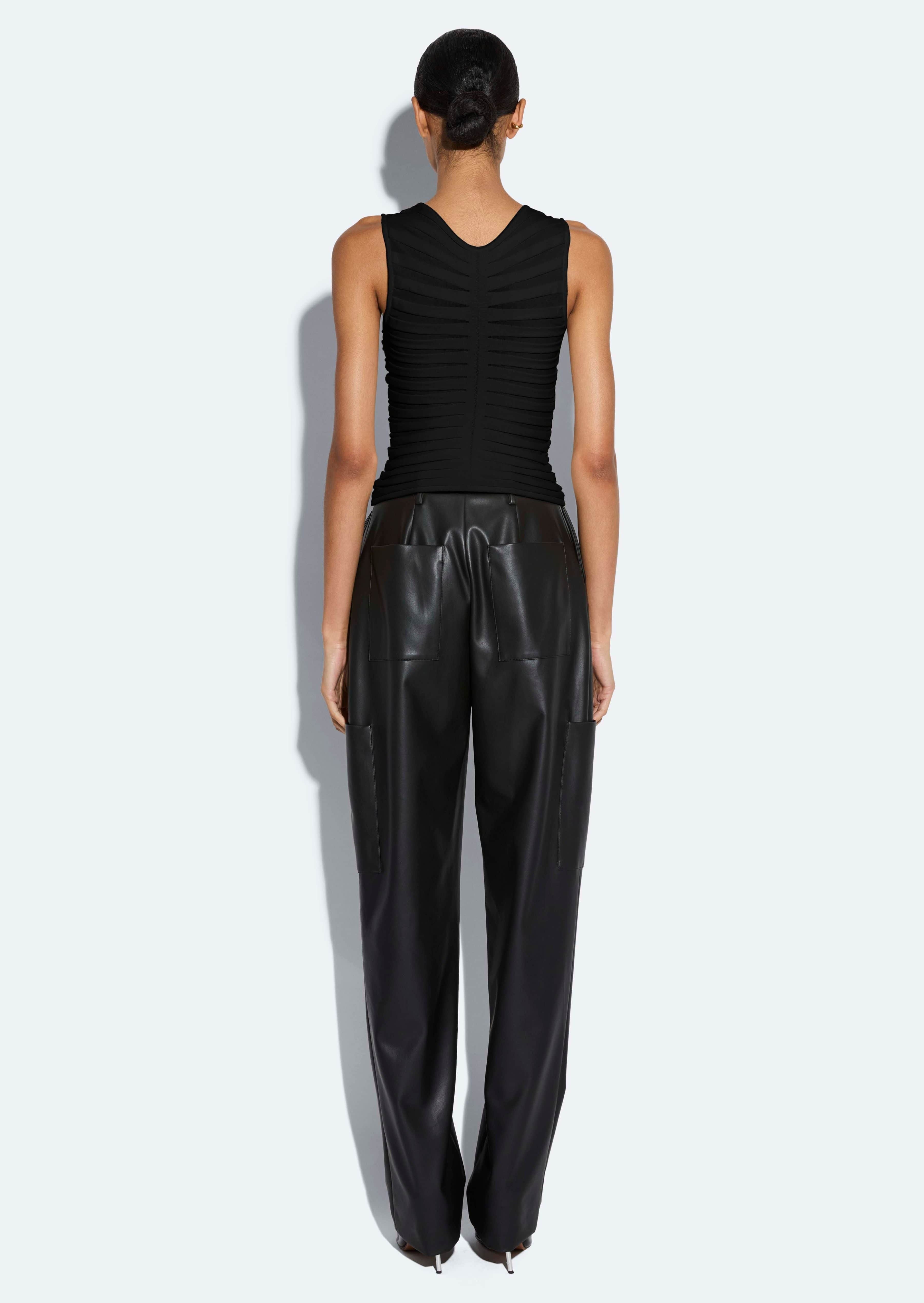 Viscose Wide Ribbed Tank Top - 3