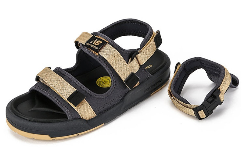 New Balance New Balance Unisex 4243 Series Sandals Black/Gold SD4243GD outlook