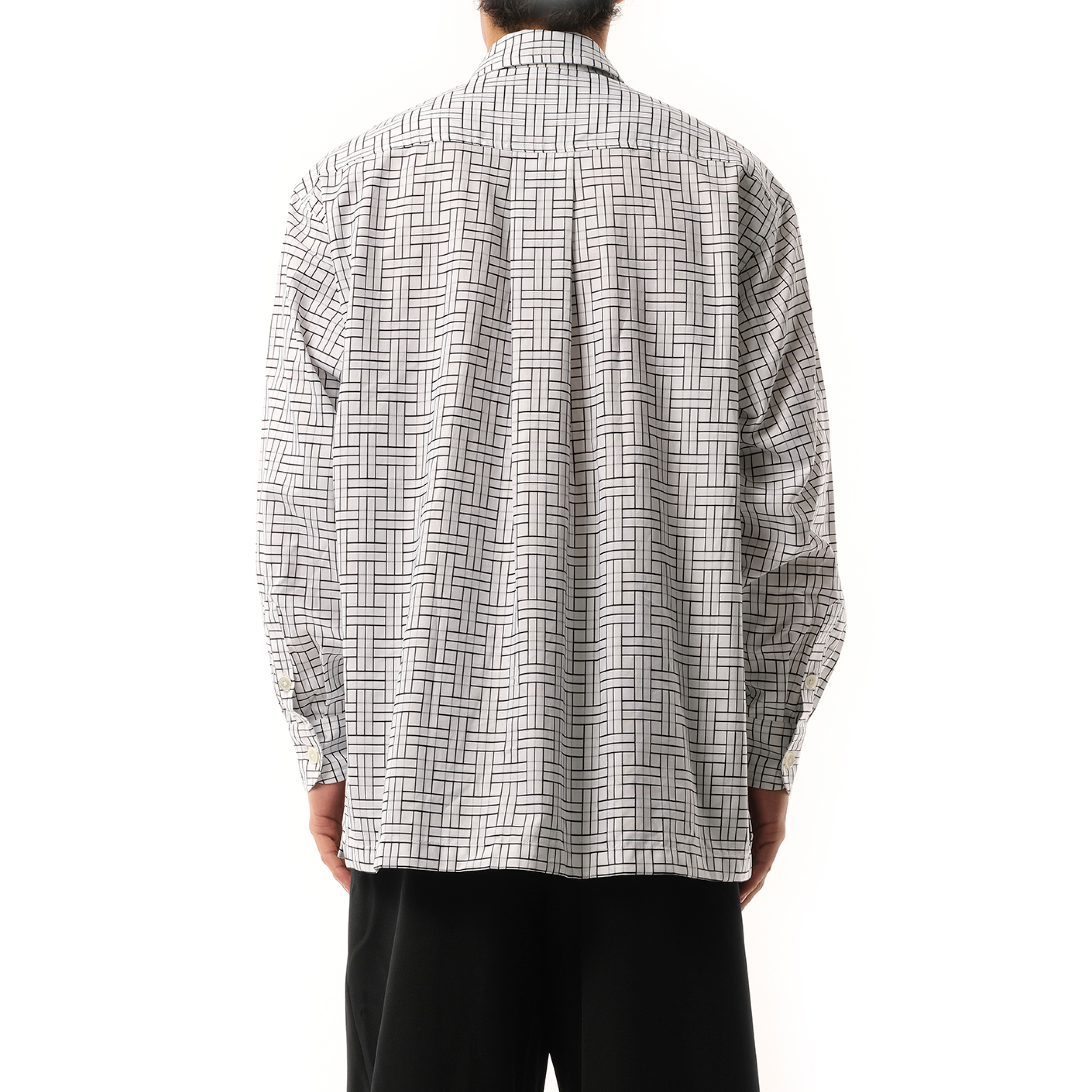 Kenzo Weave Oversized Shirt in White - 6