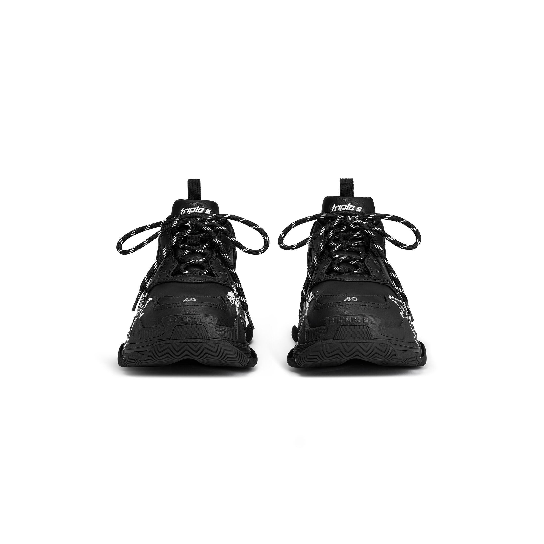 Balenciaga Triple S Diy Metal 'Black White' 536737W2FAY1090 - 4