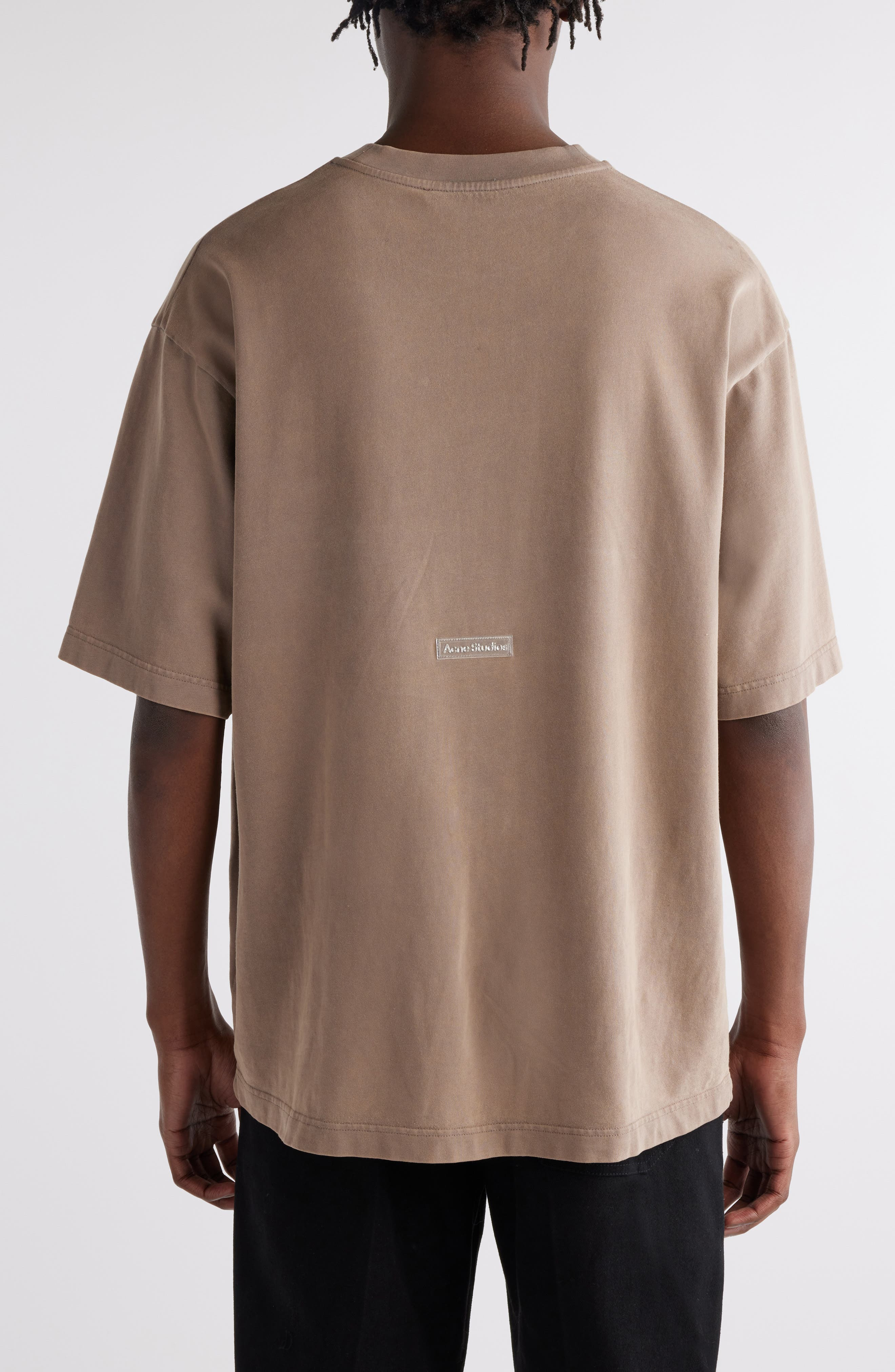 Acne Studios Extorr Logo Back T-Shirt in Taupe Brown at Nordstrom - 3