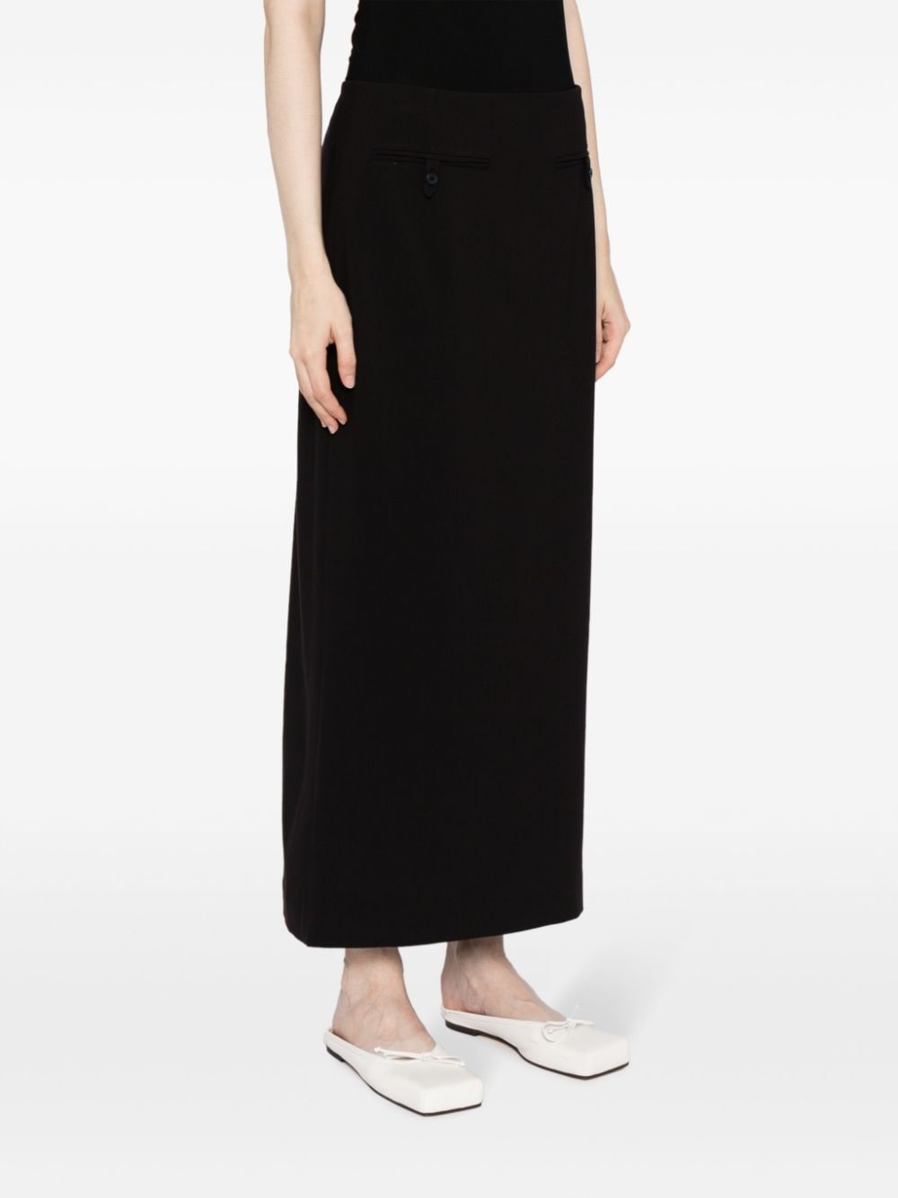 high-waisted midi skirt - 3