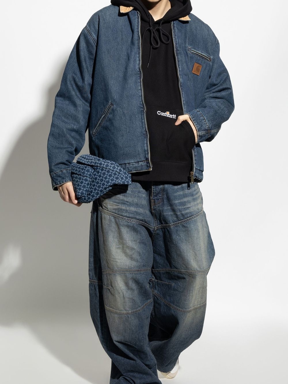 logo-embroidered hoodie - 5
