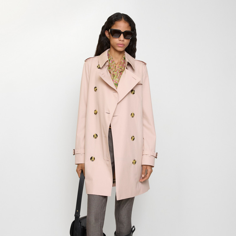 Short Tropical Gabardine Kensington Trench Coat 3