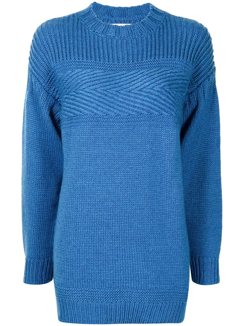 long-sleeve knitted jumper 1