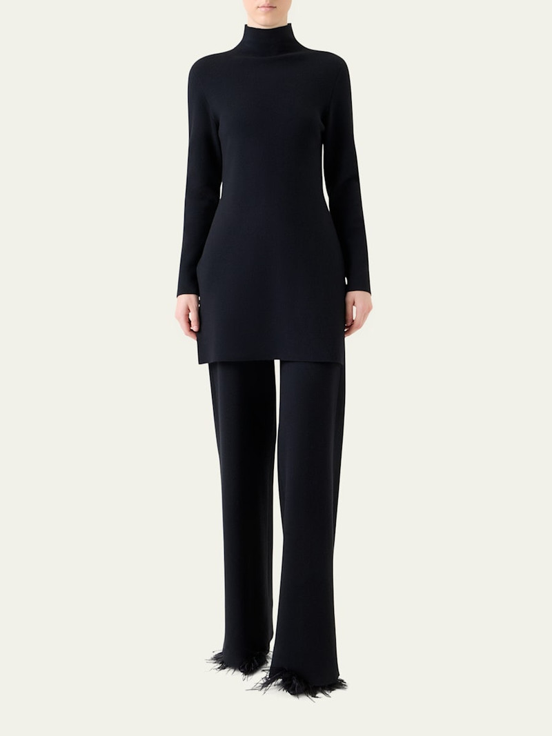 AKRIS Cashmere Milano Knit Bootcut-Leg Pants outlook