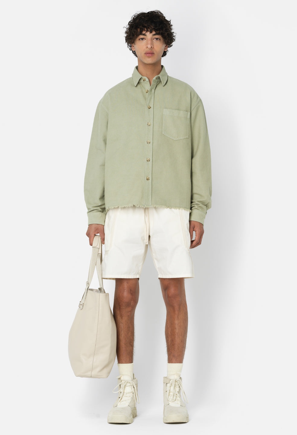 SOLID HEMI OVERSIZED SHIRT - 3