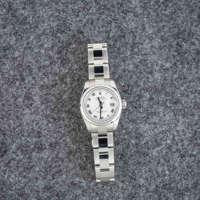 Lady Rolex Datejust 179160 White Roman Dial - 6