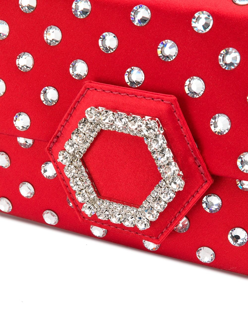 crystal-embellished shoulder bag - 4