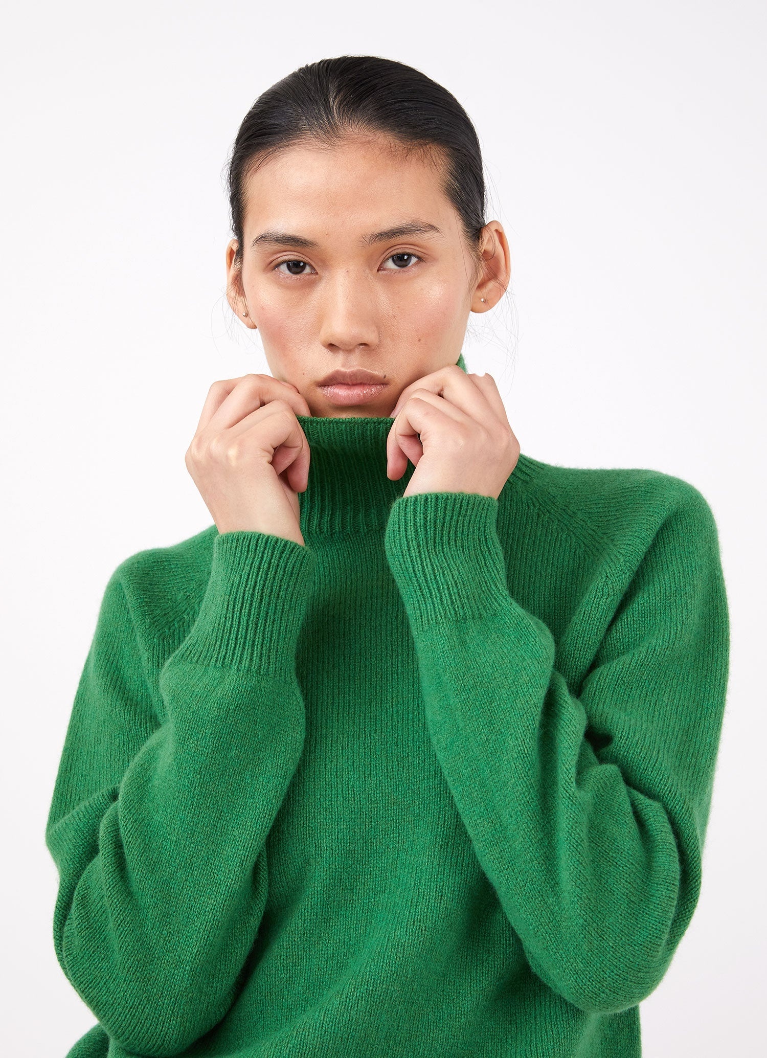 Lambswool Funnel neck jumper - 1