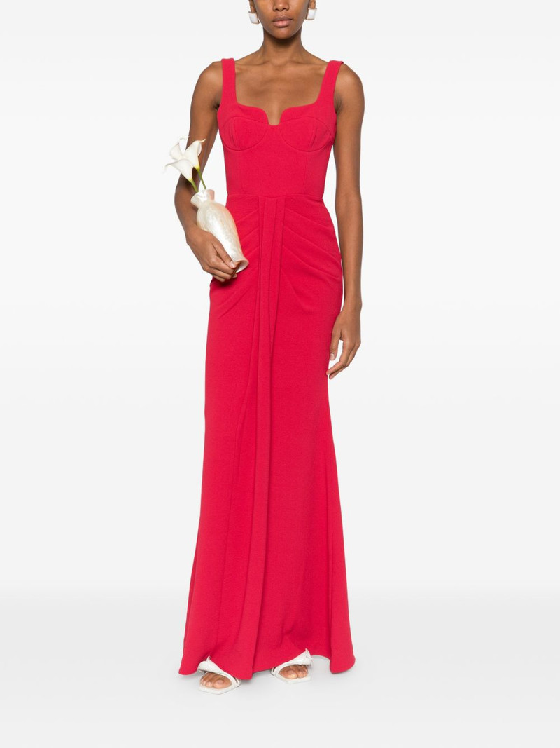 REBECCA VALLANCE Zarya drapped gown outlook