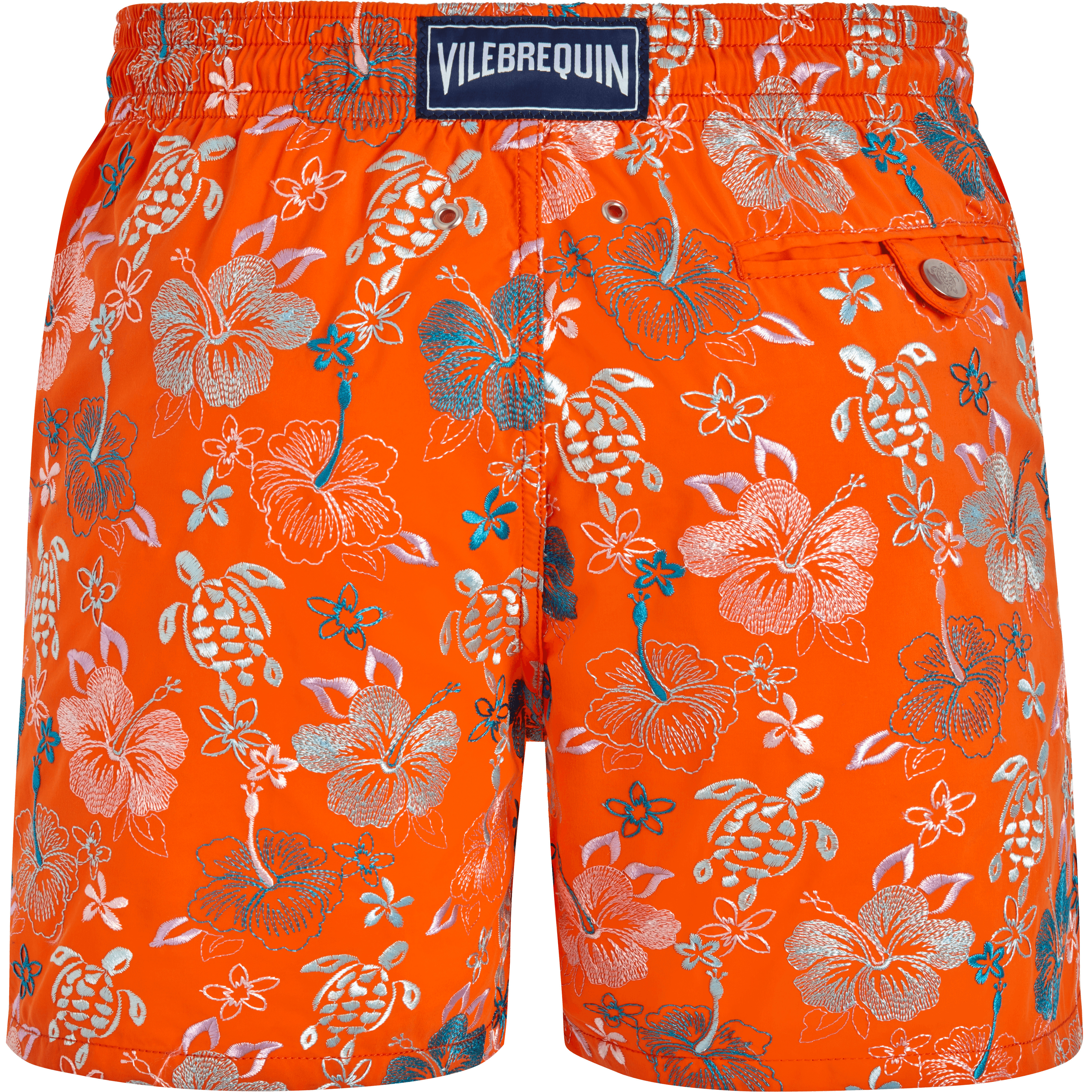 Men Swim Trunks Embroidered Tropical Turtles - Limited Edition - 2