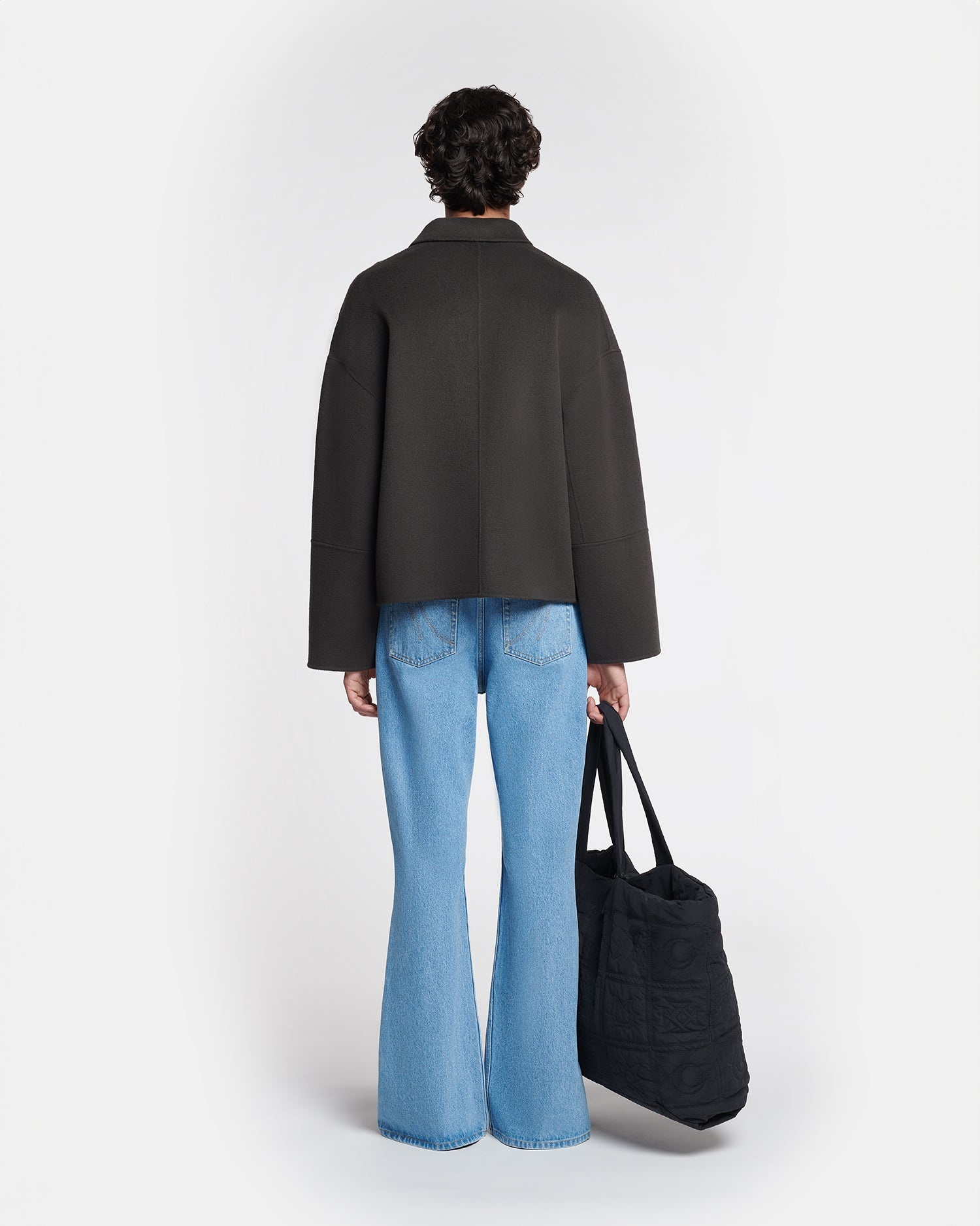 Double Wool And Silk Blend Jacket - 5