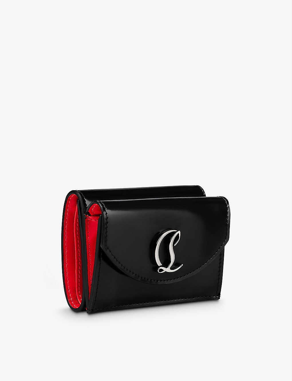 Loubi54 patent-leather wallet - 3