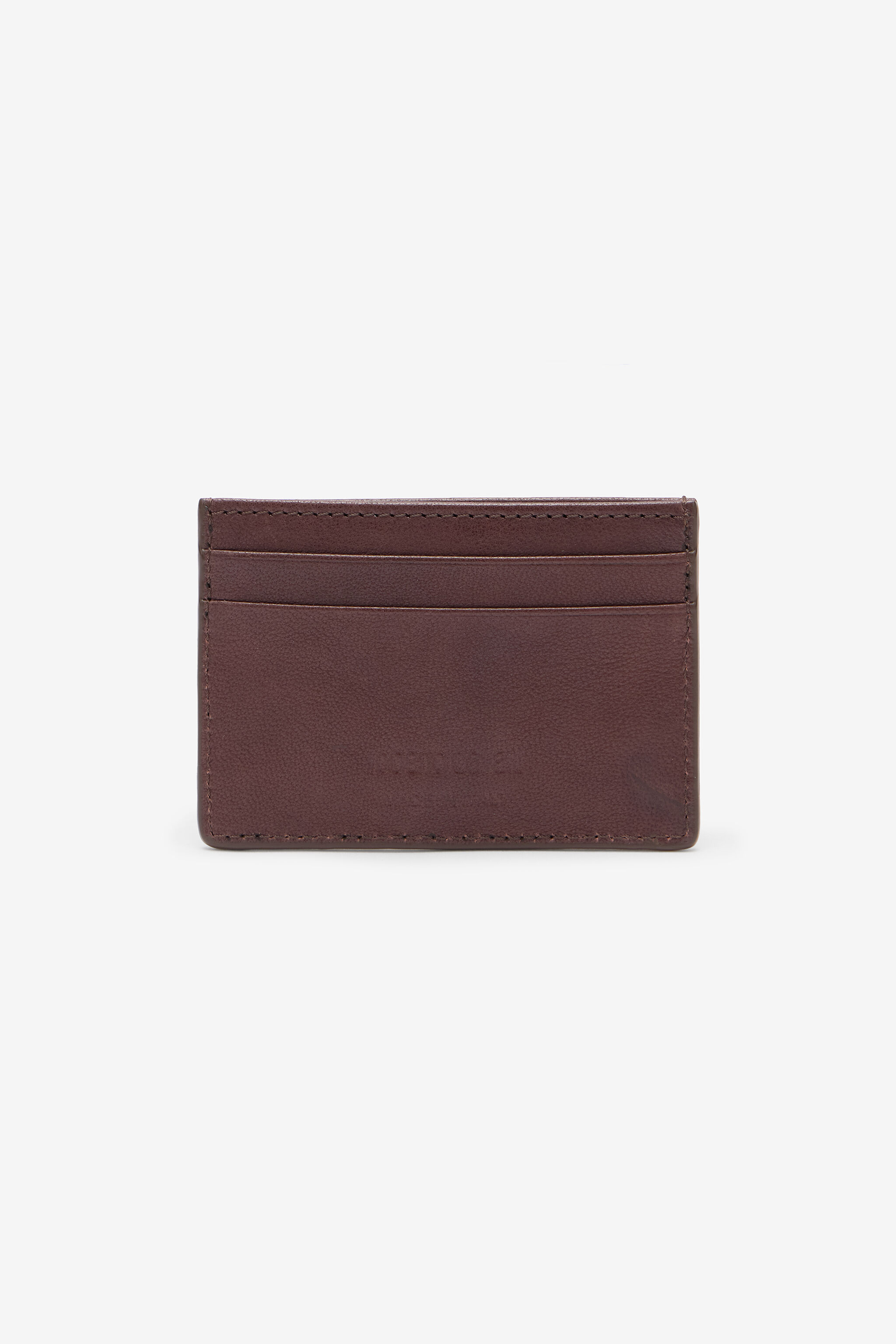 Vintage Leather Flat Card Holder - 2